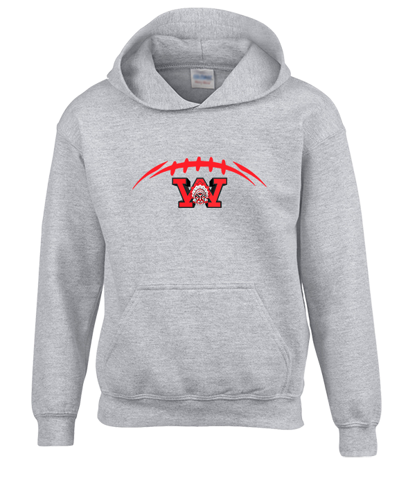 Wayne Warriors HS Football Laces - Unisex Hoodie
