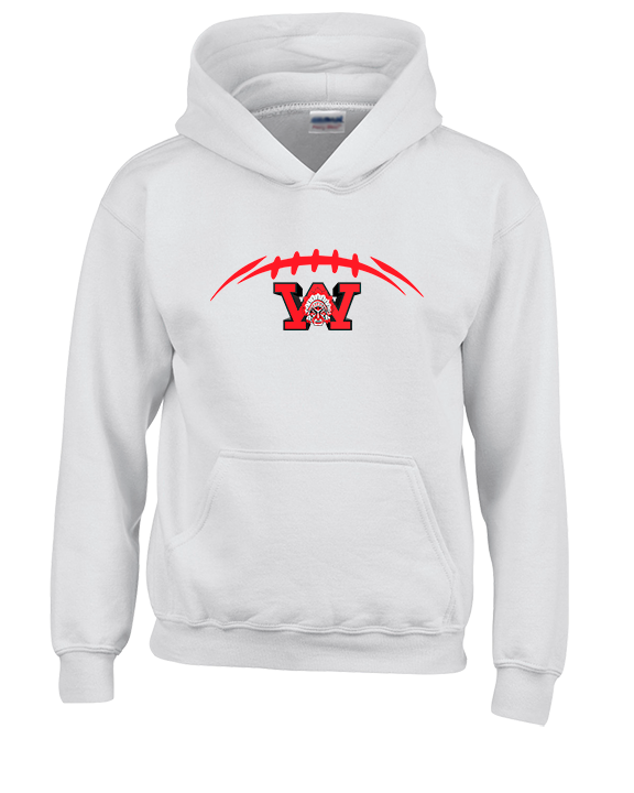Wayne Warriors HS Football Laces - Unisex Hoodie