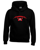 Wayne Warriors HS Football Laces - Youth Hoodie