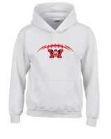 Wayne Warriors HS Football Laces - Youth Hoodie