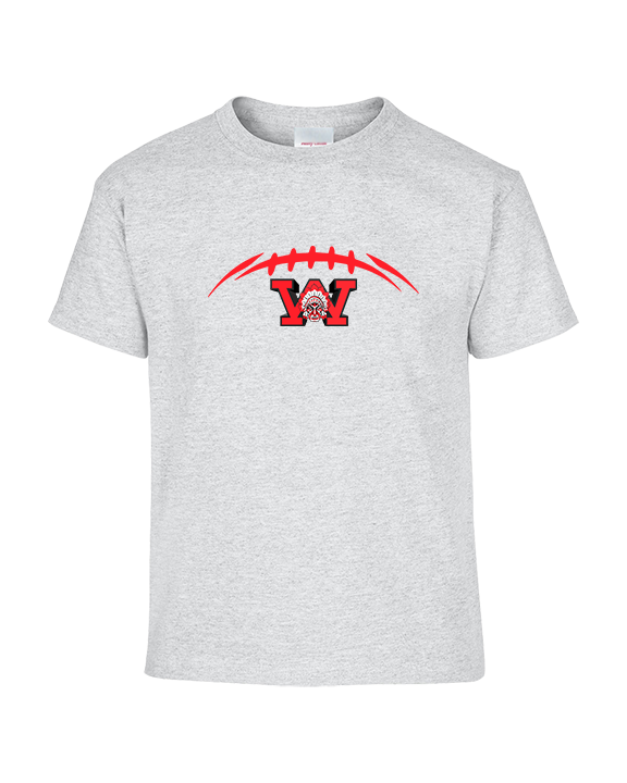 Wayne Warriors HS Football Laces - Youth Shirt
