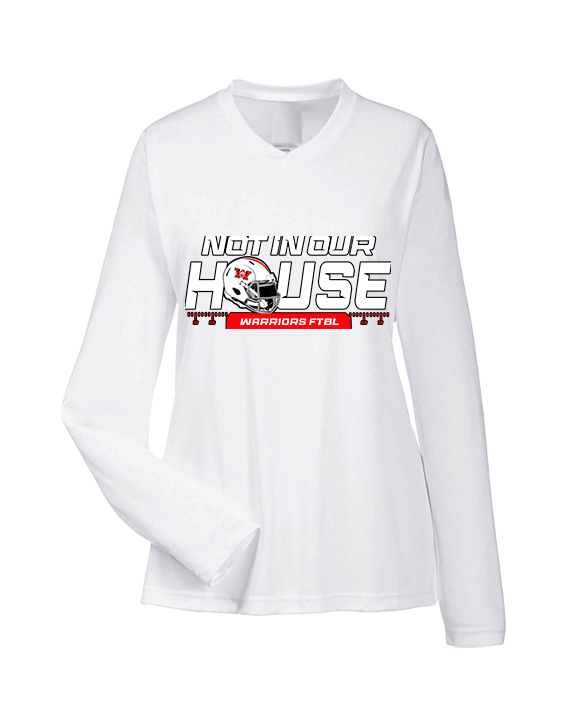 Wayne Warriors HS Football NIOH - Womens Performance Longsleeve