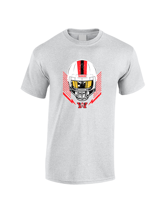 Wayne Warriors HS Football Skull Crusher - Cotton T-Shirt