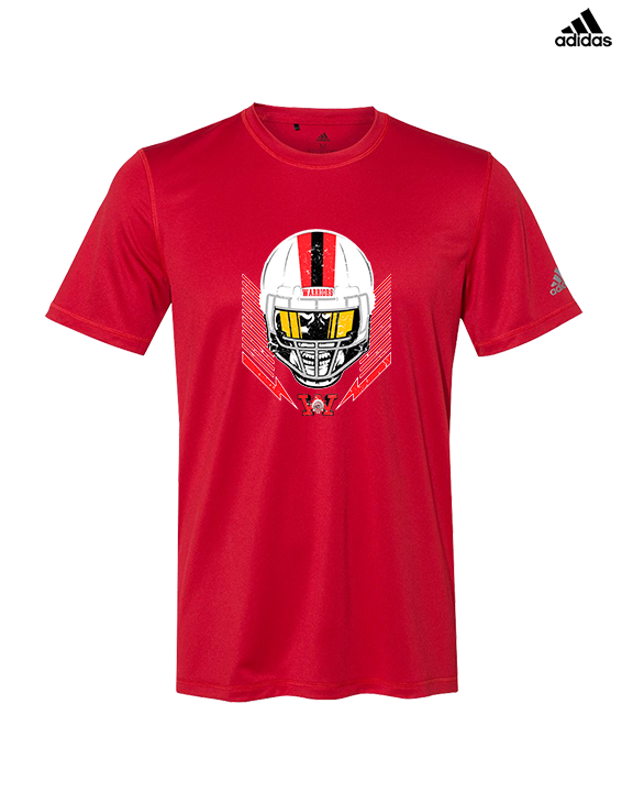 Wayne Warriors HS Football Skull Crusher - Mens Adidas Performance Shirt