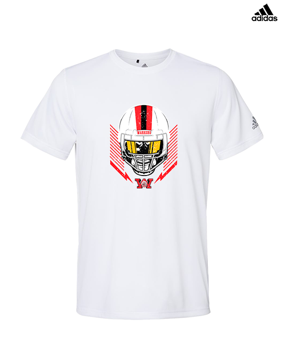 Wayne Warriors HS Football Skull Crusher - Mens Adidas Performance Shirt