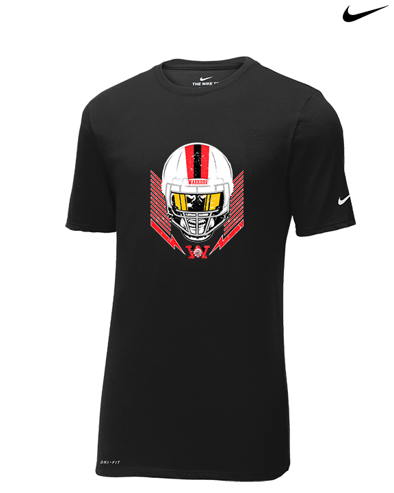 Wayne Warriors HS Football Skull Crusher - Mens Nike Cotton Poly Tee