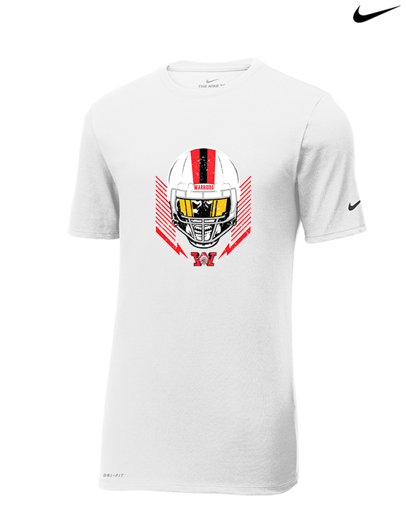 Wayne Warriors HS Football Skull Crusher - Mens Nike Cotton Poly Tee
