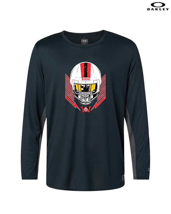 Wayne Warriors HS Football Skull Crusher - Mens Oakley Longsleeve