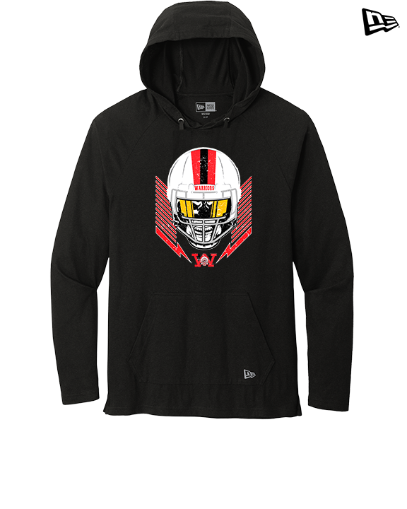 Wayne Warriors HS Football Skull Crusher - New Era Tri-Blend Hoodie