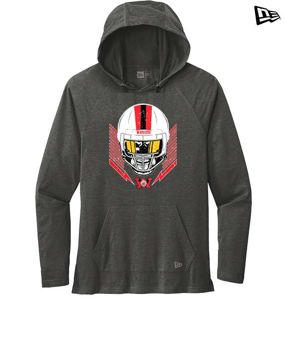 Wayne Warriors HS Football Skull Crusher - New Era Tri-Blend Hoodie