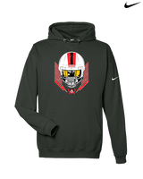Wayne Warriors HS Football Skull Crusher - Nike Club Fleece Hoodie