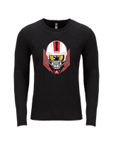 Wayne Warriors HS Football Skull Crusher - Tri-Blend Long Sleeve