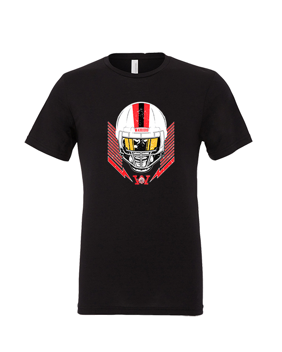 Wayne Warriors HS Football Skull Crusher - Tri-Blend Shirt