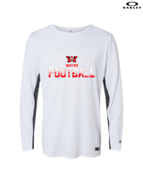 Wayne Warriors HS Football Splatter - Mens Oakley Longsleeve