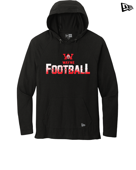 Wayne Warriors HS Football Splatter - New Era Tri-Blend Hoodie