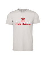 Wayne Warriors HS Football Splatter - Tri-Blend Shirt