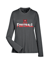Wayne Warriors HS Football Splatter - Womens Performance Longsleeve