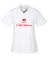 Wayne Warriors HS Football Splatter - Womens Performance Shirt