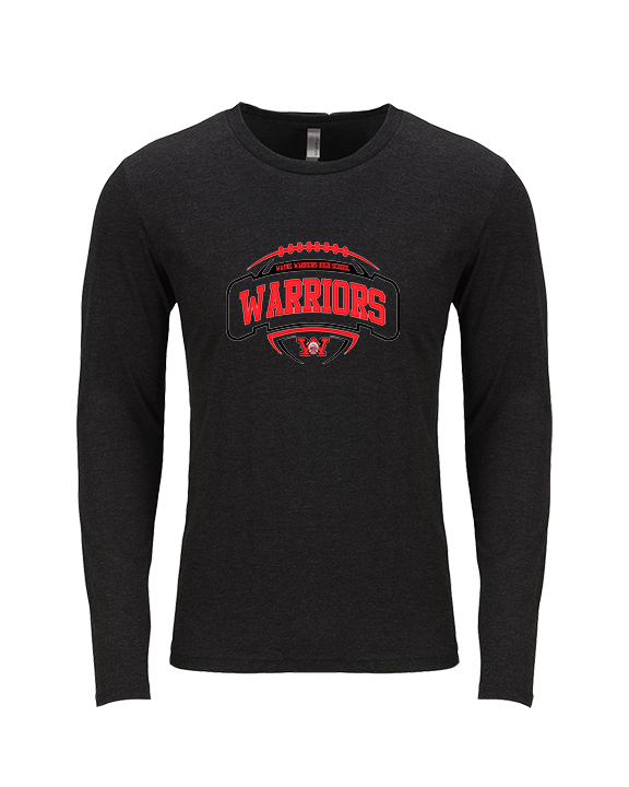 Wayne Warriors HS Football Toss - Tri-Blend Long Sleeve