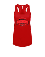 Wayne Warriors HS Football Toss - Womens Tank Top
