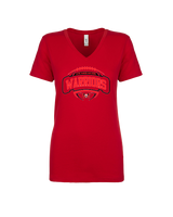 Wayne Warriors HS Football Toss - Womens Vneck
