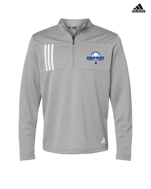 West Bend West HS Softball Logo - Adidas Men's Quarter Zip Pullover