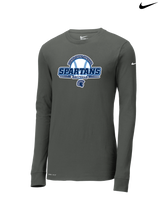 West Bend West HS Softball Logo - Nike Dri-Fit Poly Long Sleeve