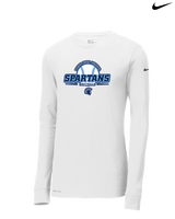 West Bend West HS Softball Logo - Nike Dri-Fit Poly Long Sleeve