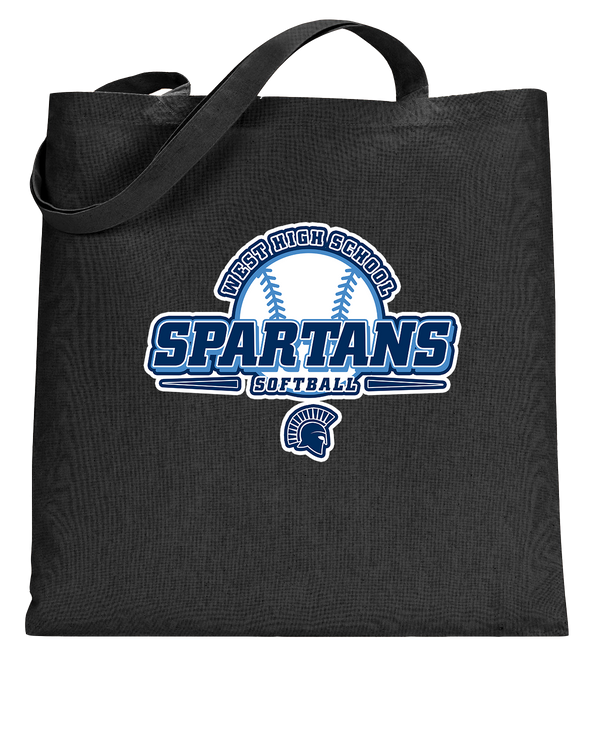 West Bend West HS Softball Logo - Tote Bag