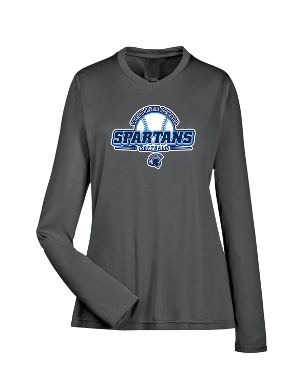 West Bend West HS Softball Logo - Womens Performance Long Sleeve