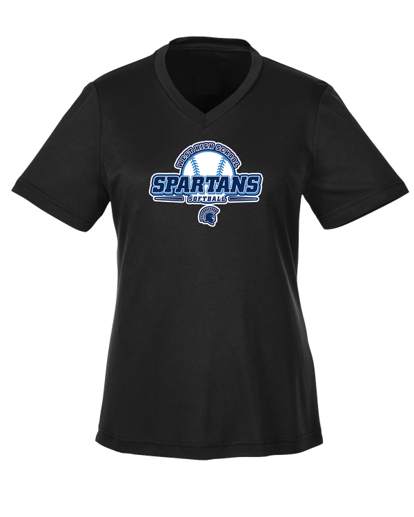 West Bend West HS Softball Logo - Womens Performance Shirt