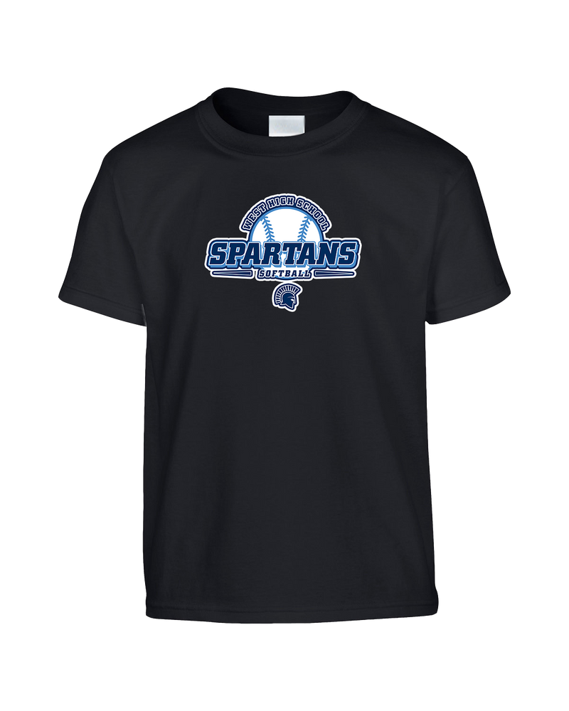 West Bend West HS Softball Logo - Youth T-Shirt