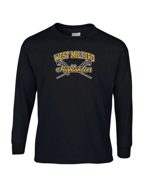 West Milford HS Boys Lacrosse Main Logo 02 - Mens Basic Cotton Long Sleeve