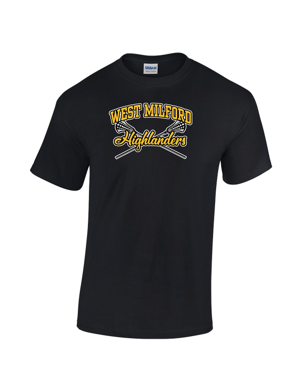West Milford HS Boys Lacrosse Main Logo 02 - Cotton T-Shirt
