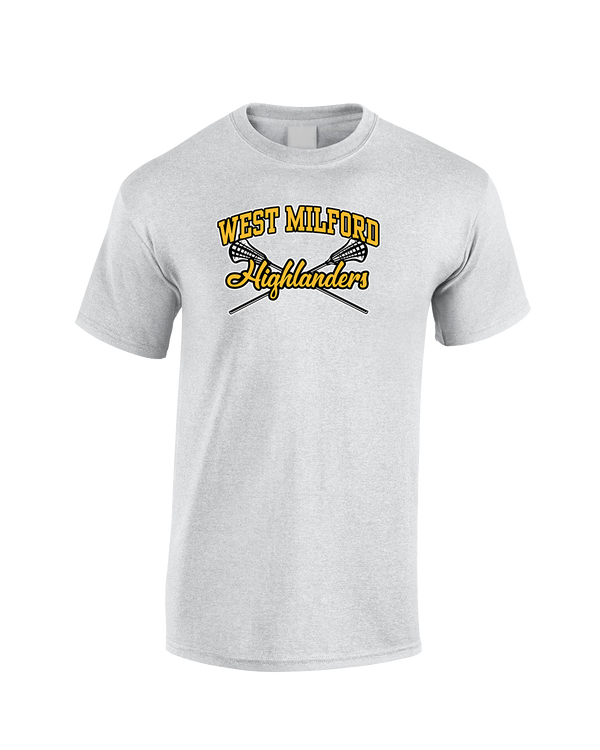 West Milford HS Boys Lacrosse Main Logo 02 - Cotton T-Shirt
