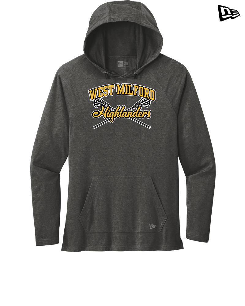 West Milford HS Girls Lacrosse Main Logo 02 - New Era Tri Blend Hoodie