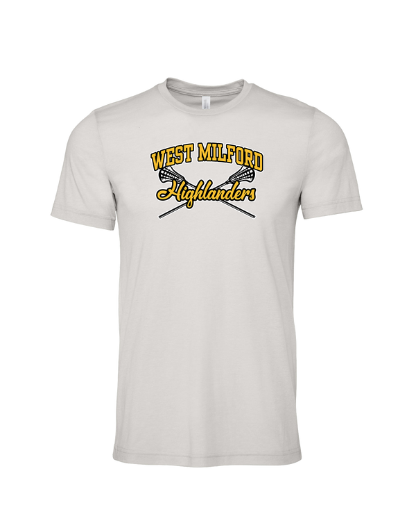West Milford HS Boys Lacrosse Main Logo 02 - Mens Tri Blend Shirt