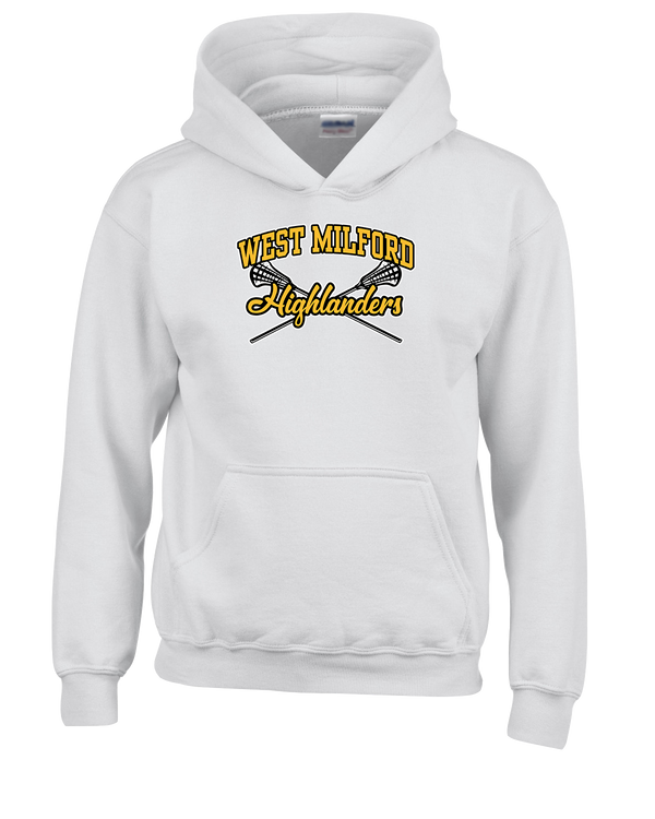 West Milford HS Girls Lacrosse Main Logo 02 - Cotton Hoodie
