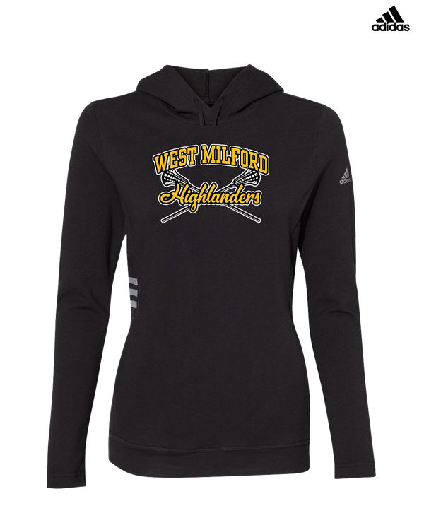 West Milford HS Girls Lacrosse Main Logo 02 - Adidas Women's Lightweight Hooded Sweatshirt