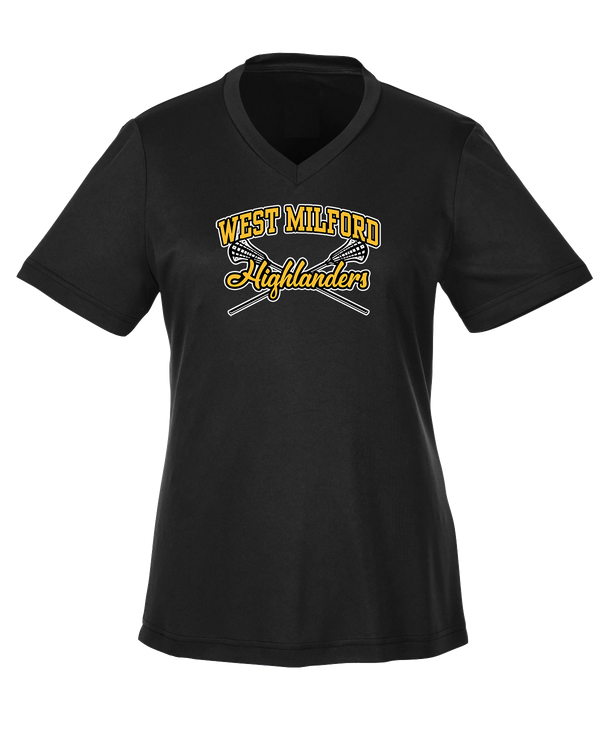 West Milford HS Boys Lacrosse Main Logo 02 - Womens Performance Shirt
