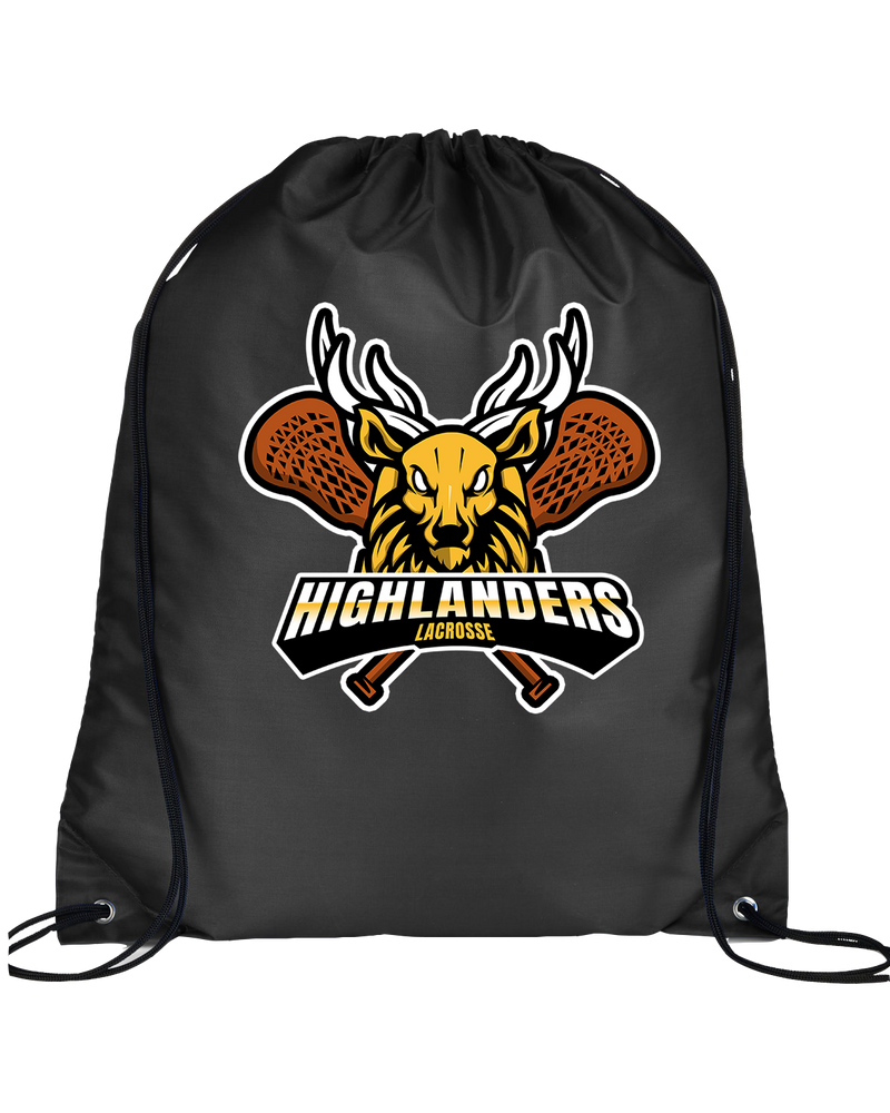 West Milford HS Boys Lacrosse Main Logo - Drawstring Bag