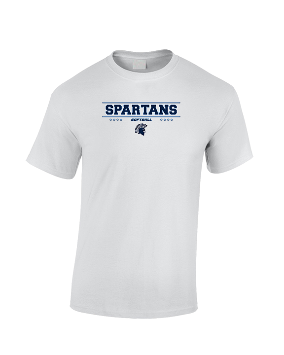 West Bend West HS Softball Border - Cotton T-Shirt