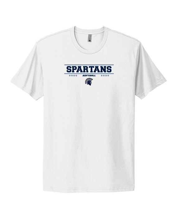 West Bend West HS Softball Border - Mens Select Cotton T-Shirt