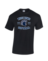 West Bend West HS Softball Curve - Cotton T-Shirt
