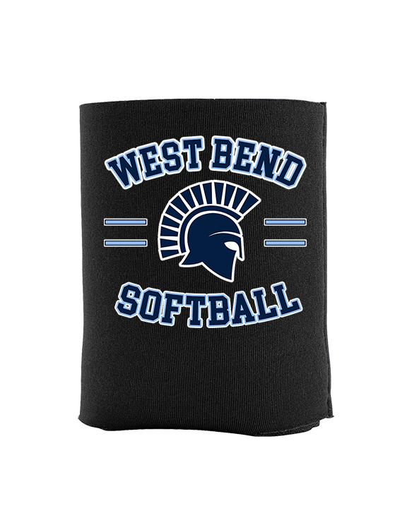 West Bend West HS Softball Curve - Koozie