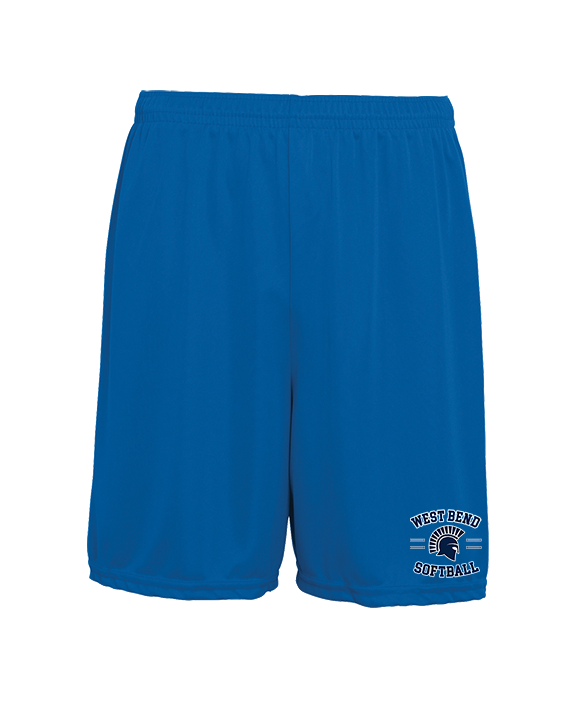 West Bend West HS Softball Curve - Mens 7inch Training Shorts