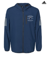 West Bend West HS Softball Curve - Mens Adidas Full Zip Jacket