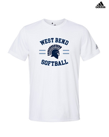 West Bend West HS Softball Curve - Mens Adidas Performance Shirt