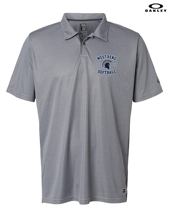 West Bend West HS Softball Curve - Mens Oakley Polo