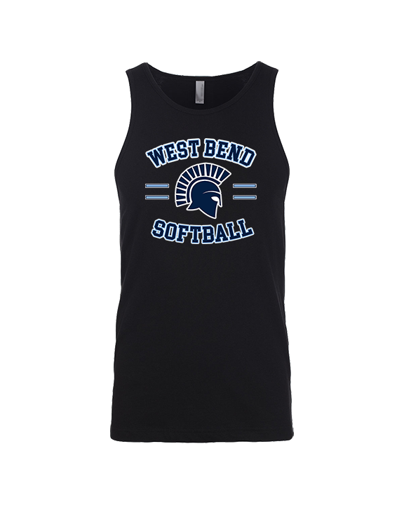 West Bend West HS Softball Curve - Tank Top